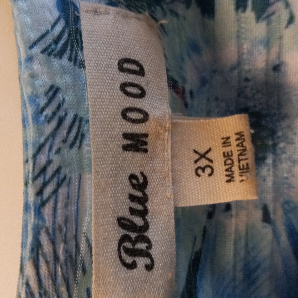 Blue Mood Top Size 3X - Picture 3 of 5